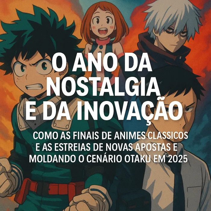 cover for Como as Finais de Animes Clássicos e as Estreias de Novas Apostas Estão Moldando o Cenário Otaku em 2025